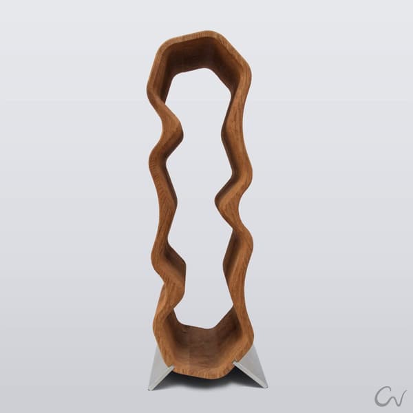 Vinställ i trä Julklapp till henne Födelsedagspresent till honom AMERICAN WALNUT/ SILVER