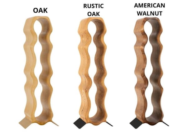 Vinreolgave i træ til hendes fødselsdagsgave til ham AMERICAN WALNUT / BLACK