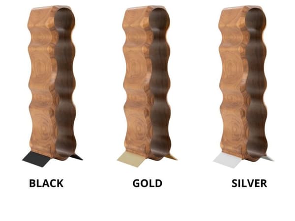Vinreolgave i træ til hendes fødselsdagsgave til ham AMERICAN WALNUT / BLACK