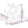 Miniatyrbillede 6 af 7: vidaXL vinreol til 6 flasker 35x18x25,5 cm bambus