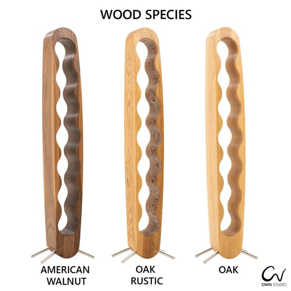 Lyxigt vinflaskställ Handgjorda möbler och dekoration present till henne present till honom  AMERICAN WALNUT/ BLACK