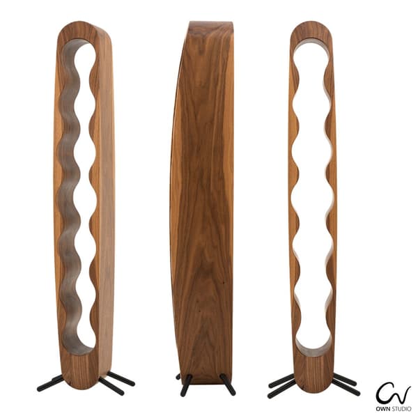 Lyxigt vinflaskställ Handgjorda möbler och dekoration present till henne present till honom  AMERICAN WALNUT/ BLACK