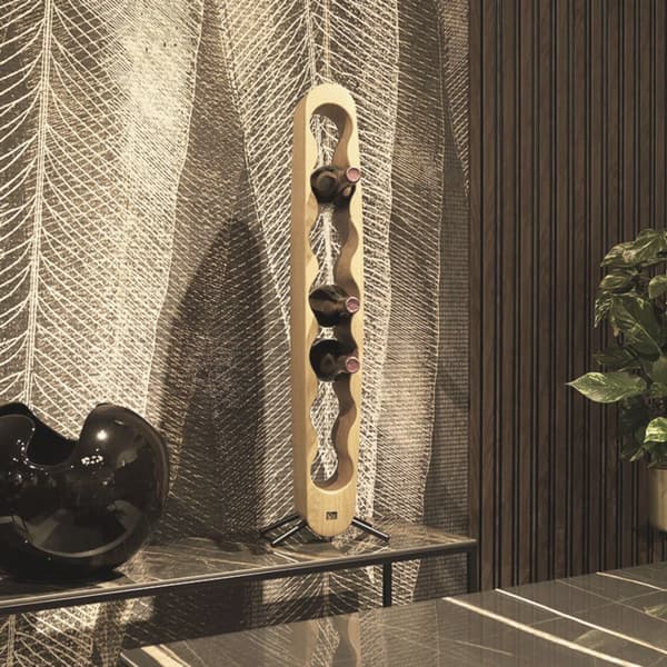 Lyxigt vinflaskställ Handgjorda möbler och dekoration present till henne present till honom  AMERICAN WALNUT/ BLACK