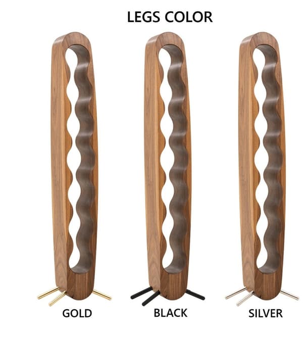 Luksus vinflaskeholder Håndlavede møbler og dekorationsgave til hendes gave til ham AMERICAN WALNUT/ GOLD