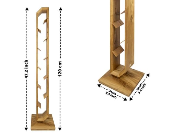 Luksus SLIDE vinflaskeholder håndlavede møbler og dekoration gave til hendes gave til ham OAK RUSTIC
