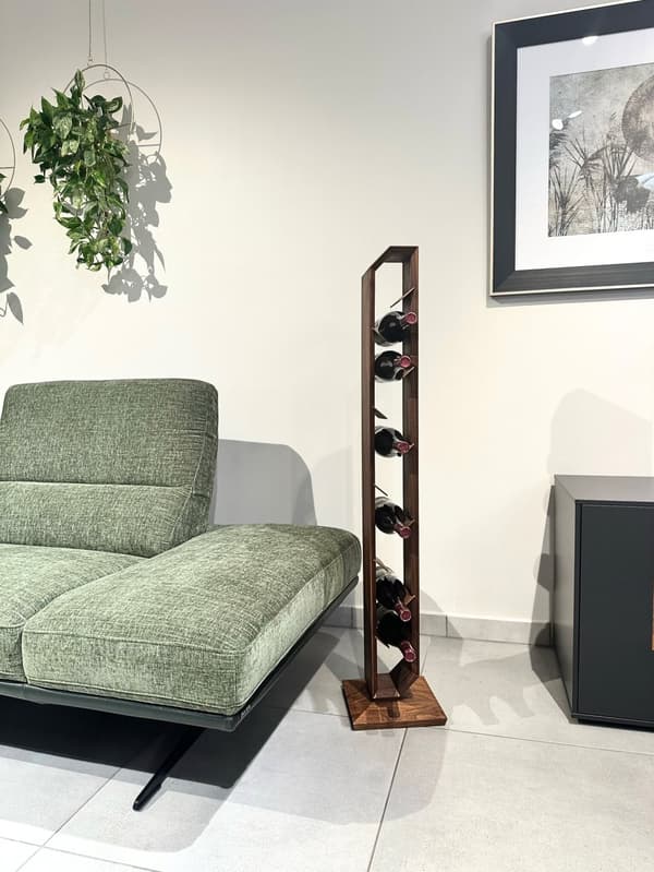 Luksus SLIDE vinflaskeholder Håndlavede møbler og dekoration gave til hendes gave til ham AMERICAN WALNUT