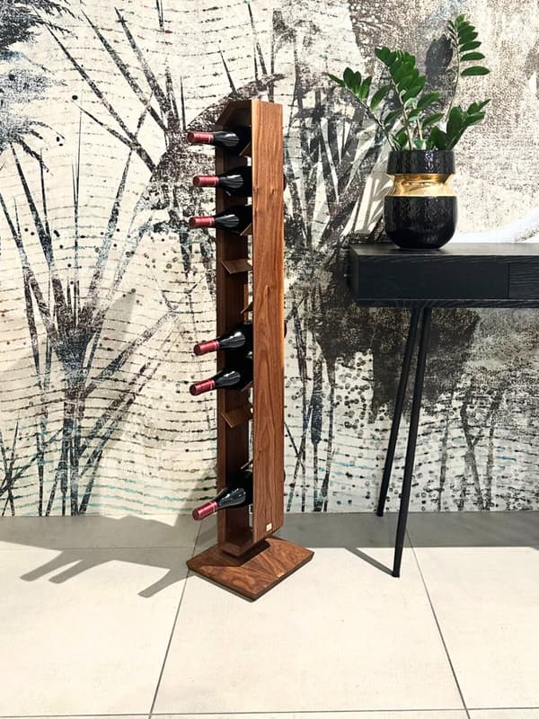 Luksus SLIDE vinflaskeholder Håndlavede møbler og dekoration gave til hendes gave til ham AMERICAN WALNUT