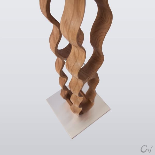 Luksus OMO vinflaskeholder håndlavede møbler og dekoration gave til hendes gave til ham til 9 flasker  OAK RUSTIC  / SILVER