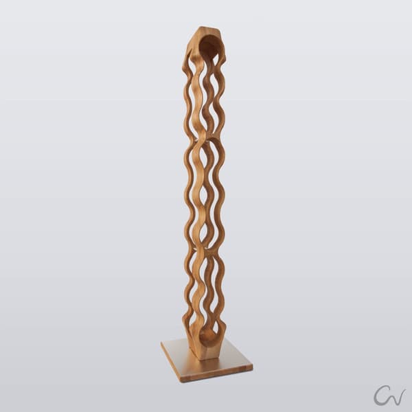 Luksus OMO vinflaskeholder håndlavede møbler og dekoration gave til hendes gave til ham til 9 flasker OAK RUSTIC  / BLACK