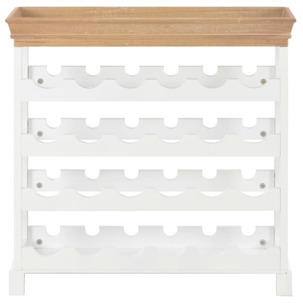 vinskab 70 x 22,5 x 70,5 cm MDF hvid