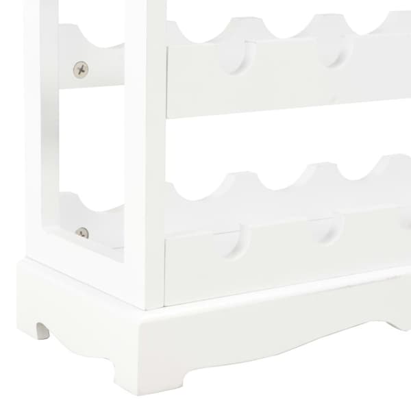 vinskab 70 x 22,5 x 70,5 cm MDF hvid