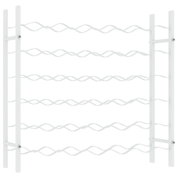 vinreol til 36 flasker metal hvid