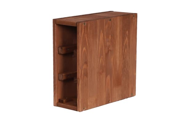 Modulaarinen viinipylväs RW61 (3 pullolle) - Ruskea puu