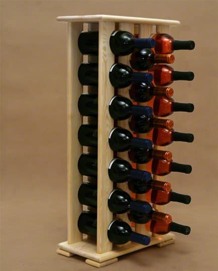 Vinhylde RW-12/20 flasker - Naturligt træ
