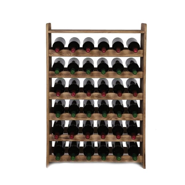 Eg Hylde til Vin med Hylder til 22/36 flasker / Røget eg