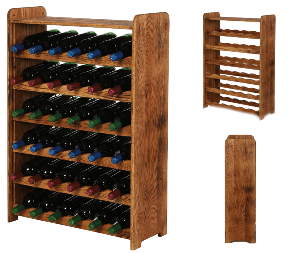 Ekhyllan för vin med hylla RW-22/36 flaskor / Oljade ek