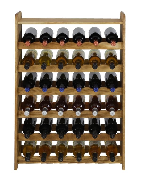 Ekhyllan för vin med hylla RW-22/36 flaskor/ Oljad
