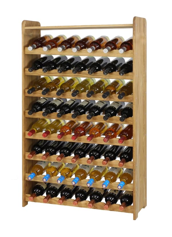Ekhyllan för vin med hylla RW-22/56 flaskor/ Oljad
