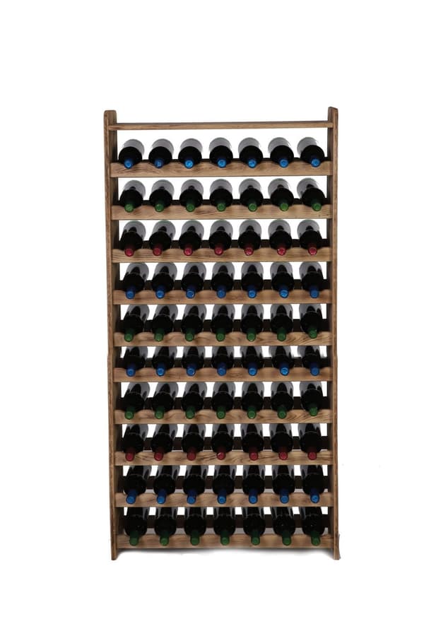 Eg Hylde til Vin med Hylder RW-22/70 flasker/ Røget
