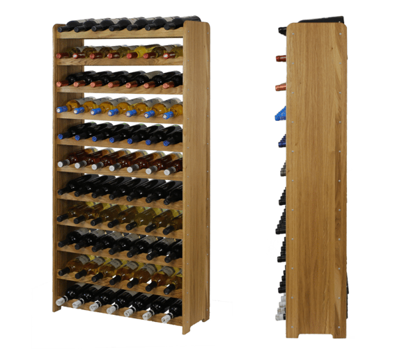 Eg Oak Wine Rack RW-22/77 bottles/ Oiled