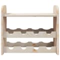 Miniatyrbilde 4 av 9: vidaXL Vinstativ med toppbrett 43x25x37 cm heltre furu
