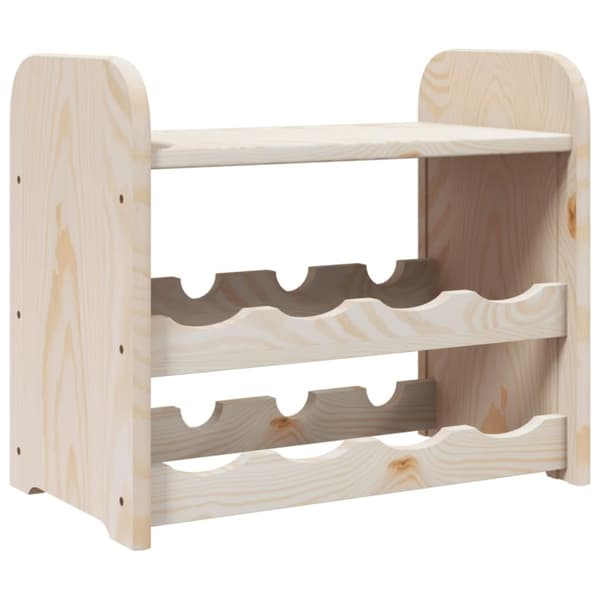 vidaXL Vinstativ med toppbrett 43x25x37 cm heltre furu