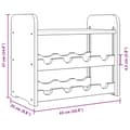 Miniatyrbilde 7 av 9: vidaXL Vinstativ med toppbrett 43x25x37 cm heltre furu