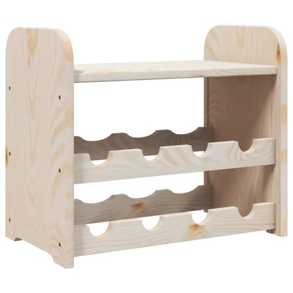 vidaXL Vinstativ med toppbrett 43x25x37 cm heltre furu