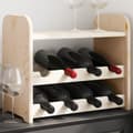 Miniatyrbilde 1 av 9: vidaXL Vinstativ med toppbrett 43x25x37 cm heltre furu