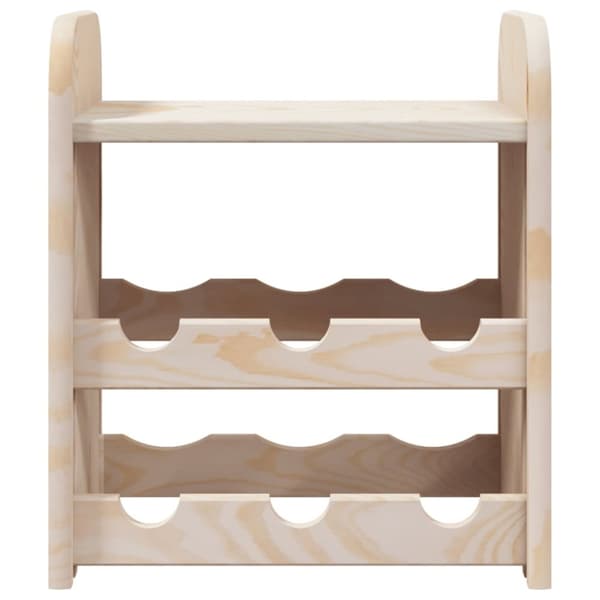 vidaXL Vinstativ med toppbrett 33x25x37 cm heltre furu