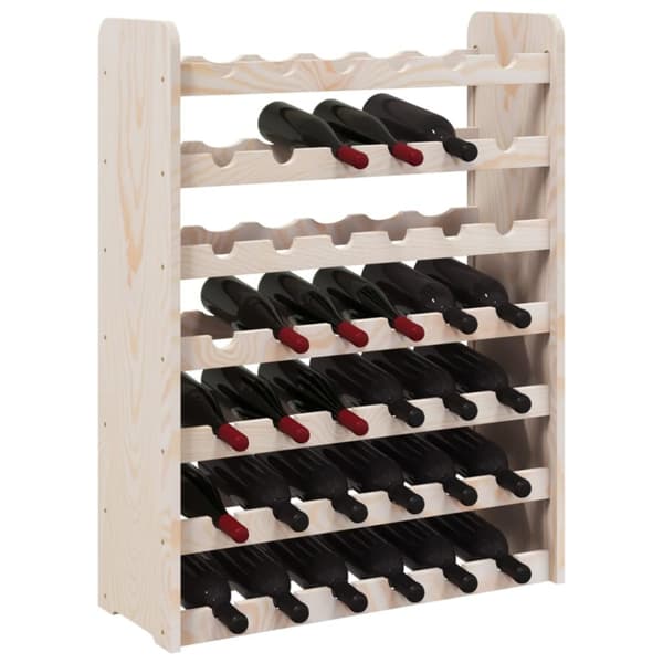vidaXL vinreol 67,5x25x87 cm massivt fyrretræ