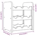 Miniatyrbilde 6 av 9: vidaXL Vinstativ 33x25x37 cm heltre furu