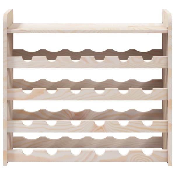 vidaXL vinreol med topplade 67,5x25x60 cm massivt fyrretræ