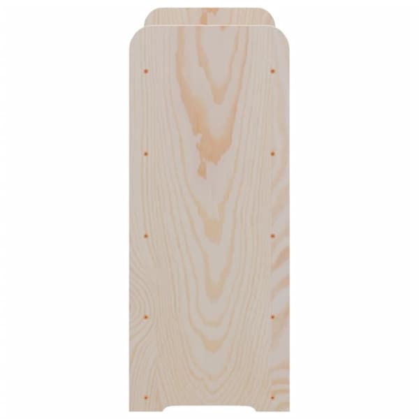 vidaXL vinreol med topplade 67,5x25x60 cm massivt fyrretræ