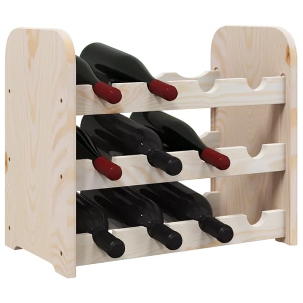 vidaXL Vinstativ 43x25x37 cm heltre furu