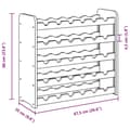 Miniatyrbilde 6 av 10: vidaXL Vinstativ 67,5x25x60 cm heltre furu