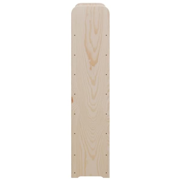 vidaXL vinreol med topplade 72,5x25x111,5 cm massivt fyrretræ