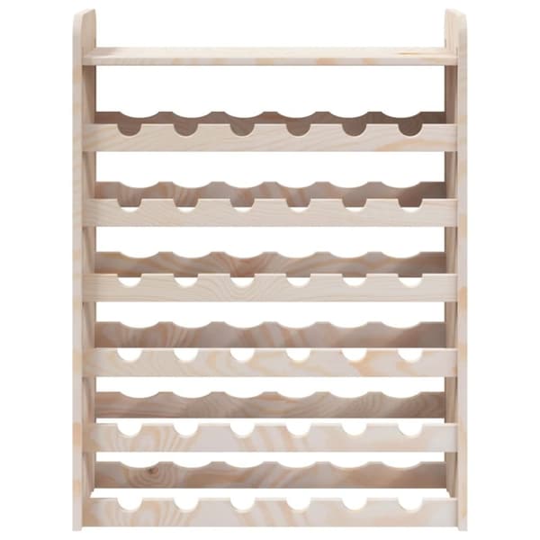 vidaXL vinreol med topplade 67,5x25x87 cm massivt fyrretræ