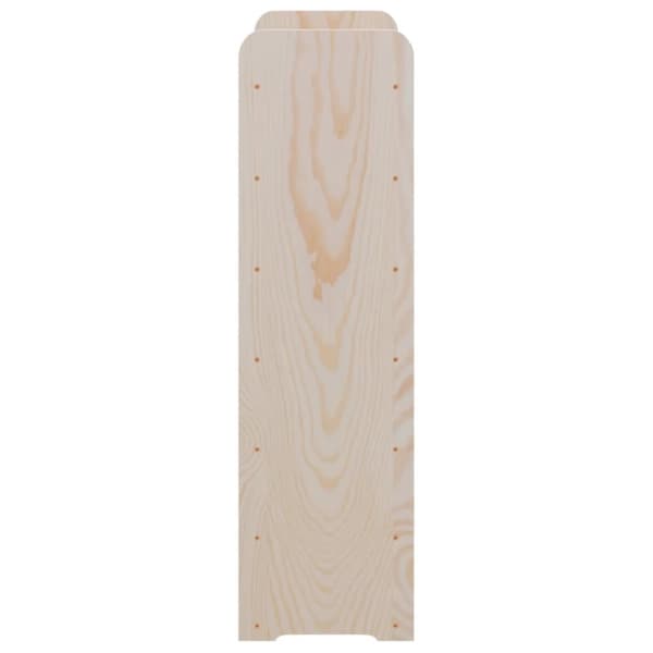 vidaXL vinreol med topplade 67,5x25x87 cm massivt fyrretræ