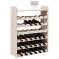 Miniatyrbilde 10 av 10: vidaXL Vinstativ med toppbrett 67,5x25x87 cm heltre furu