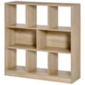 Pikkukuva 1 / 6: Rootz-kirjahylly - Pystyhylly - Olohuoneet - 8 hyllyä - Moderni muotoilu - Lastulevy - Tammi - 97,5 X 30 X 100 cm