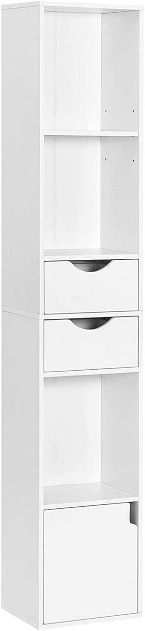 Rootz Modern Multi-Functional Reol - Opbevaringshylde - Vitrineskab - Justerbar, Holdbar, Pladseffektiv - 30 cm x 158 cm x 24 cm