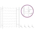 Pikkukuva 7 / 10: vidaXL Viinipulloteline 48 pullolle valkoinen metalli -  Viinitelineet