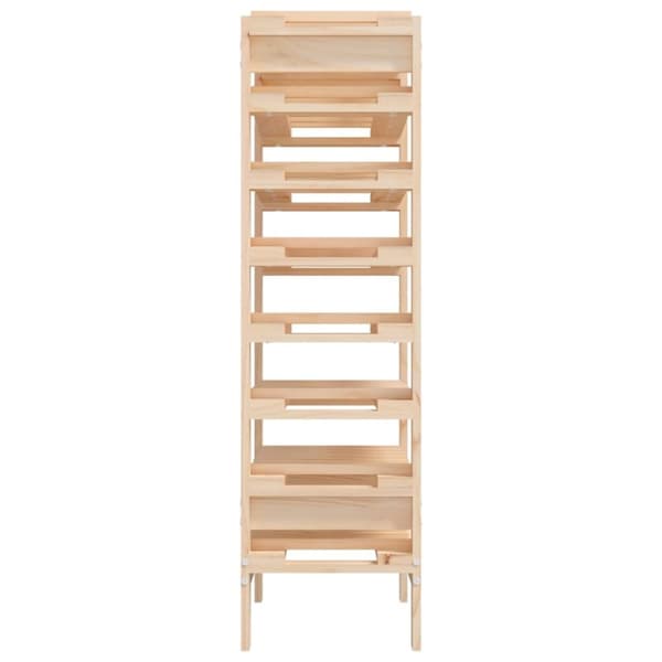 vidaXL vinreol 61,5x30x107,5 cm massivt fyrretræ -  Vinreoler