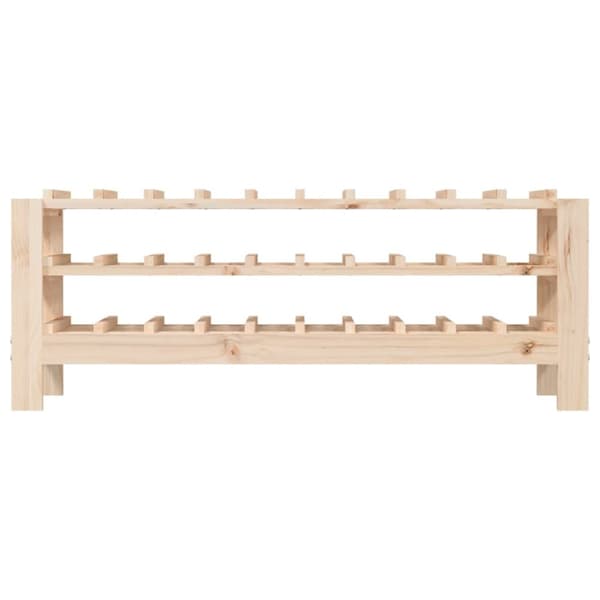 vidaXL vinreol 109,5x30x42 cm massivt fyrretræ -  Vinreoler
