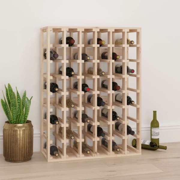 vidaXL vinreol 70x33x94 cm massivt fyrretræ -  Vinreoler