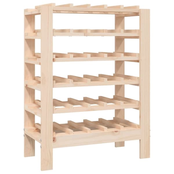 vidaXL vinreol 61,5x30x82 cm massivt fyrretræ -  Vinreoler