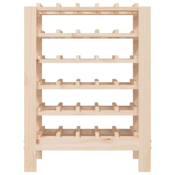 vidaXL vinreol 61,5x30x82 cm massivt fyrretræ -  Vinreoler