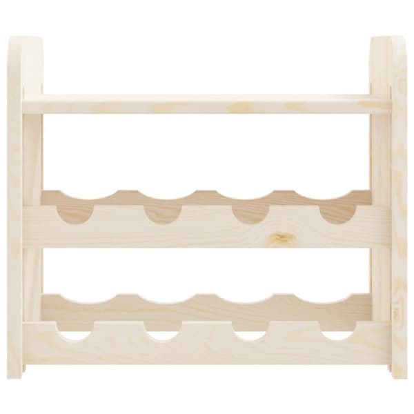 vidaXL vinreol med topplade 43x25x37 cm massivt fyrretræ -  Vinreoler