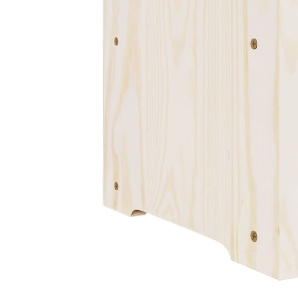 vidaXL vinreol med topplade 43x25x37 cm massivt fyrretræ - Vinreoler